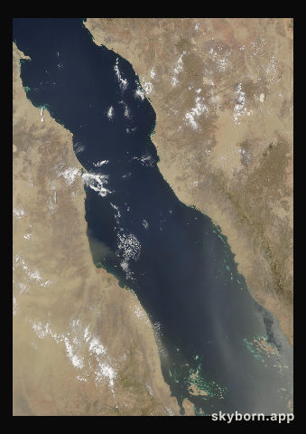 The Earth on 20 July 2002 · Red Sea