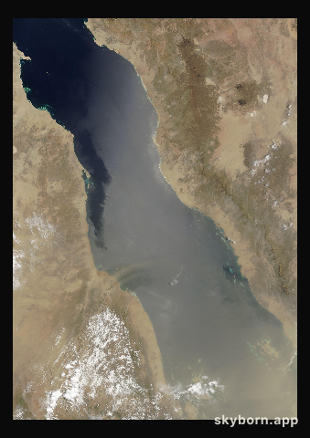The Earth on 25 July 2002 · Red Sea