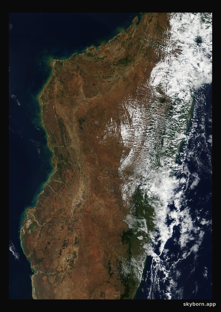 The Earth on 28 July 2002 · Madagascar