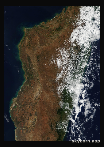 The Earth on 28 July 2002 · Madagascar