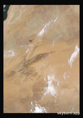 The Earth on 1 August 2002 · Eye of the Sahara, Mauritania