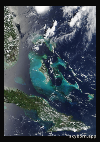 The Earth on 3 August 2002 · Bahamas