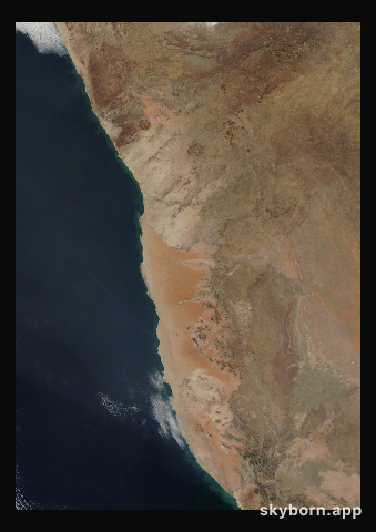 The Earth on 7 August 2002 · Namib Desert