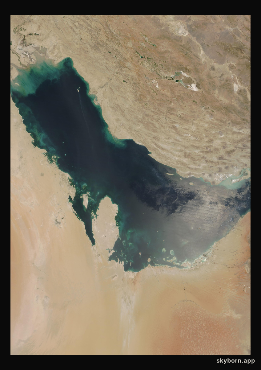 The Earth on 11 August 2002 · Persian Gulf