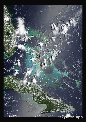 The Earth on 14 August 2002 · Bahamas