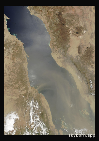 The Earth on 17 August 2002 · Red Sea