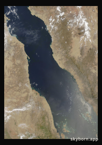 The Earth on 28 August 2002 · Red Sea