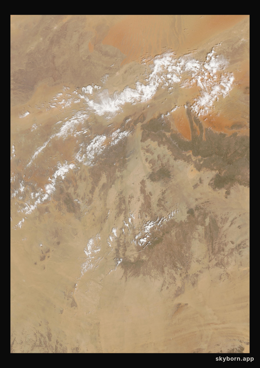 The Earth on 29 August 2002 · Sahara, Algeria