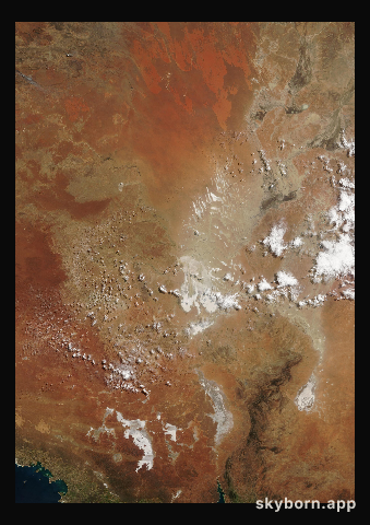 The Earth on 1 September 2002 · Lake Eyre, Australia
