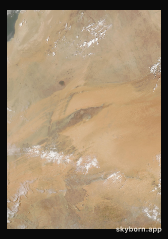 The Earth on 6 September 2002 · Eye of the Sahara, Mauritania