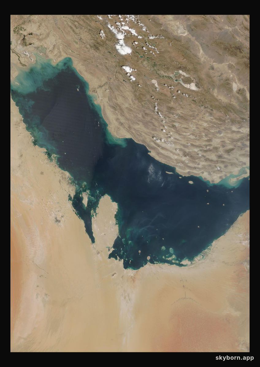 The Earth on 8 September 2002 · Persian Gulf