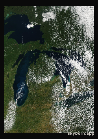 The Earth on 11 September 2002 · Great Lakes