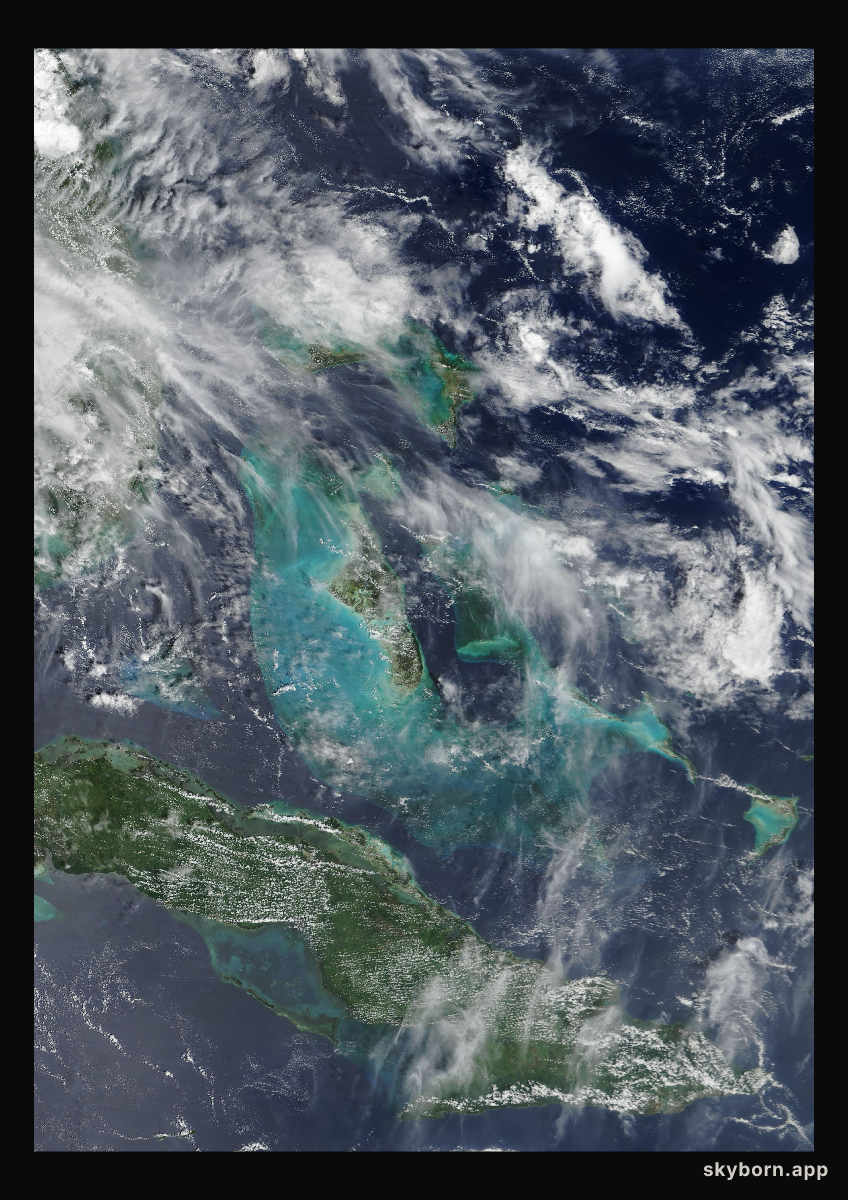 The Earth on 13 September 2002 · Bahamas
