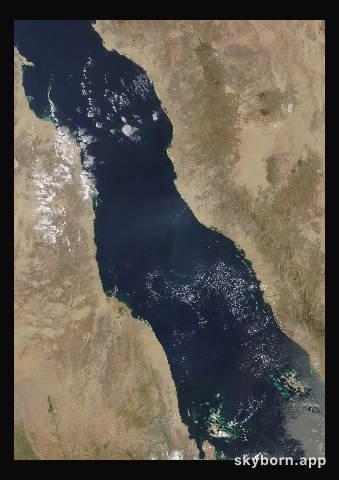 The Earth on 22 September 2002 · Red Sea