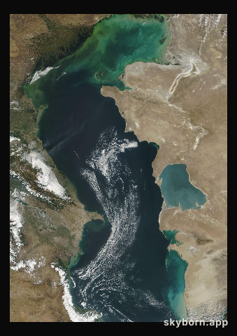 The Earth on 29 September 2002 · Caspian Sea