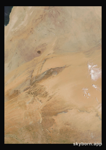 The Earth on 4 October 2002 · Eye of the Sahara, Mauritania