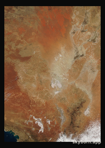 The Earth on 5 October 2002 · Lake Eyre, Australia