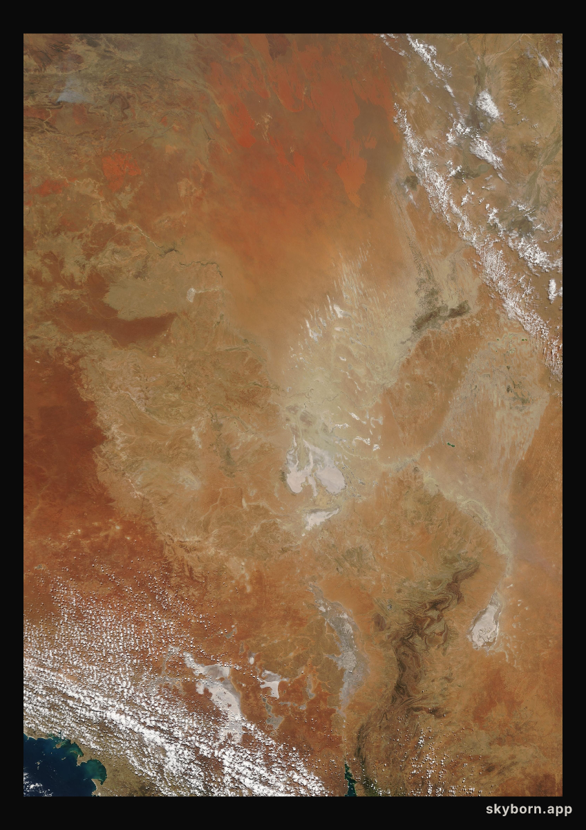 The Earth on 7 October 2002 · Lake Eyre, Australia
