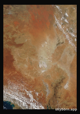 The Earth on 7 October 2002 · Lake Eyre, Australia