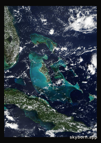 The Earth on 8 October 2002 · Bahamas