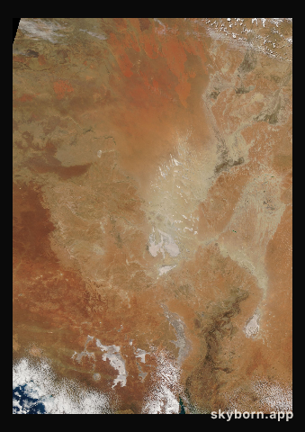 The Earth on 9 October 2002 · Lake Eyre, Australia