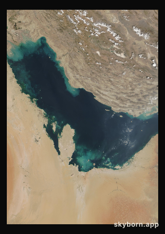 The Earth on 10 October 2002 · Persian Gulf