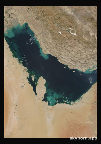 The Earth on 12 October 2002 · Persian Gulf
