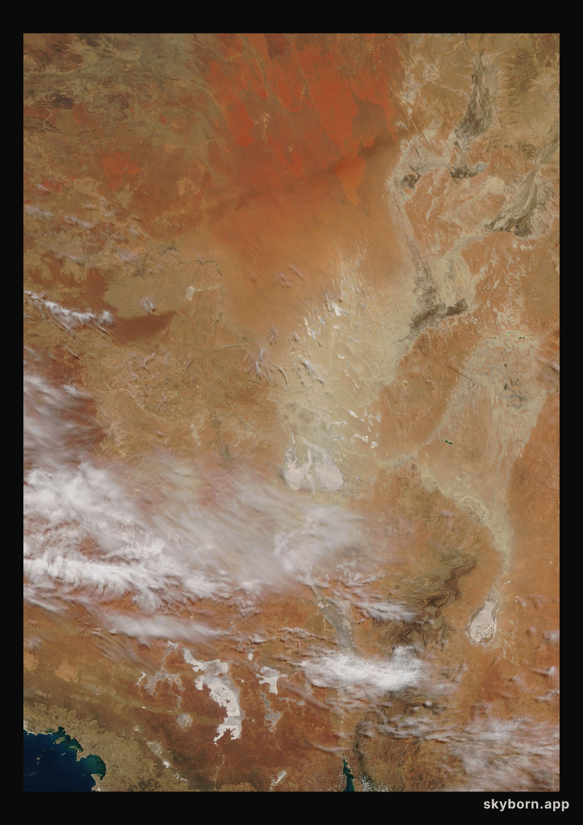 The Earth on 14 October 2002 · Lake Eyre, Australia