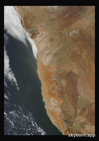 The Earth on 19 October 2002 · Namib Desert