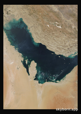 The Earth on 23 October 2002 · Persian Gulf