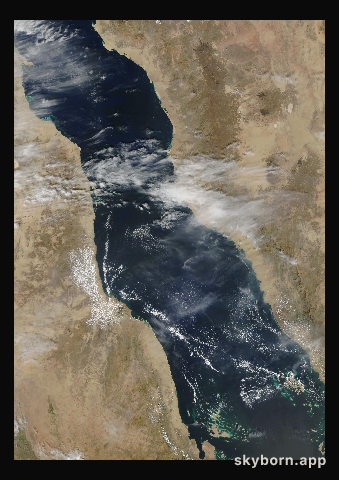 The Earth on 24 October 2002 · Red Sea