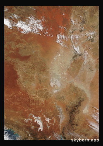The Earth on 26 October 2002 · Lake Eyre, Australia