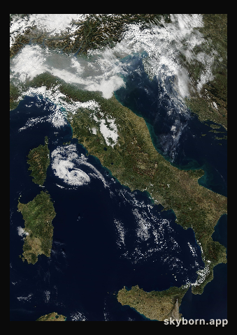 The Earth on 27 October 2002 · Italy and the Adriatic