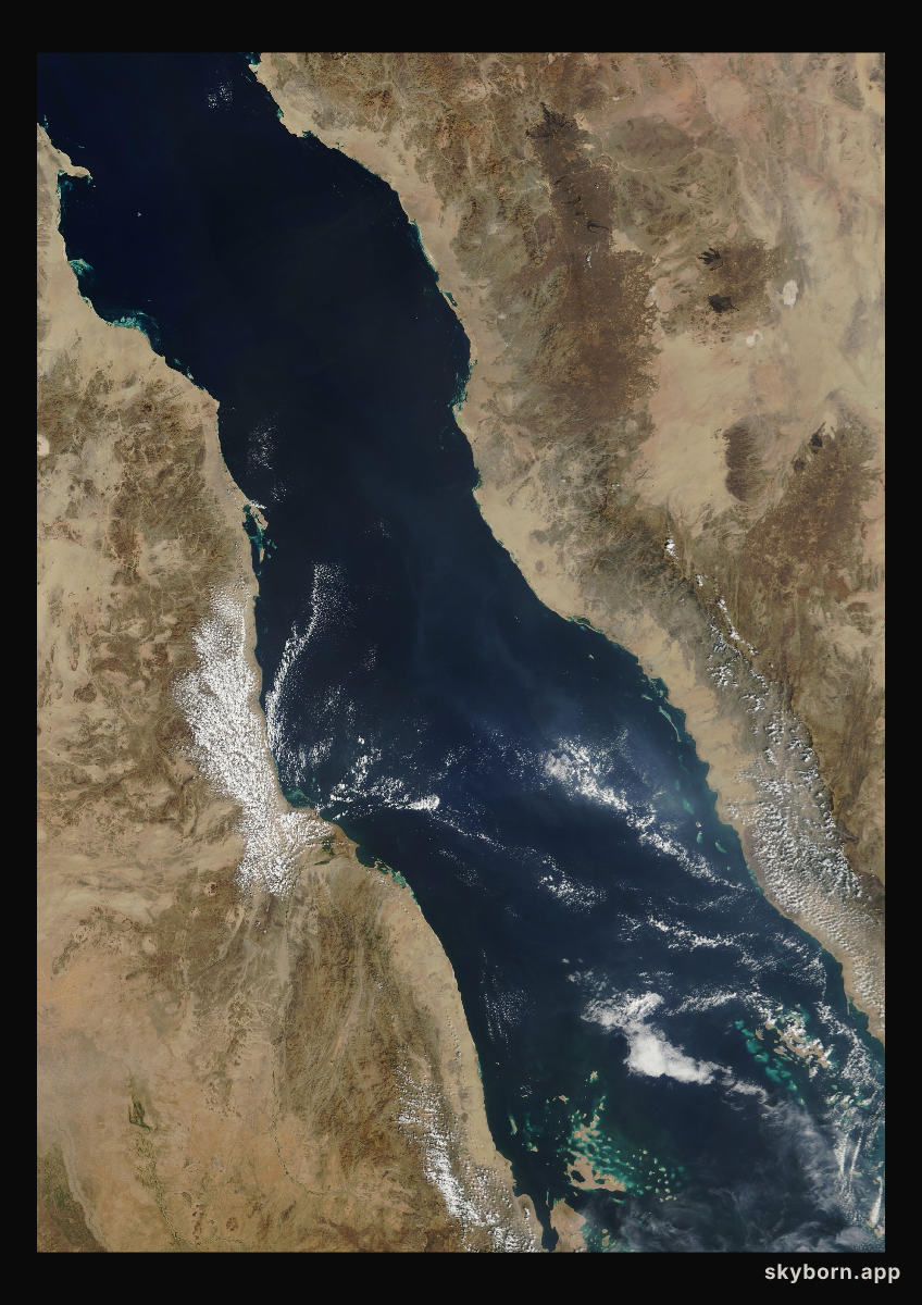 The Earth on 5 November 2002 · Red Sea