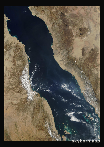 The Earth on 5 November 2002 · Red Sea