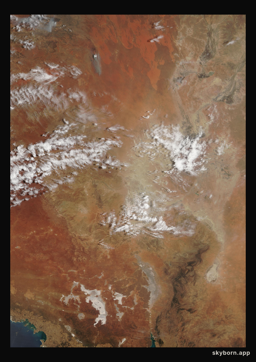 The Earth on 9 November 2002 · Lake Eyre, Australia