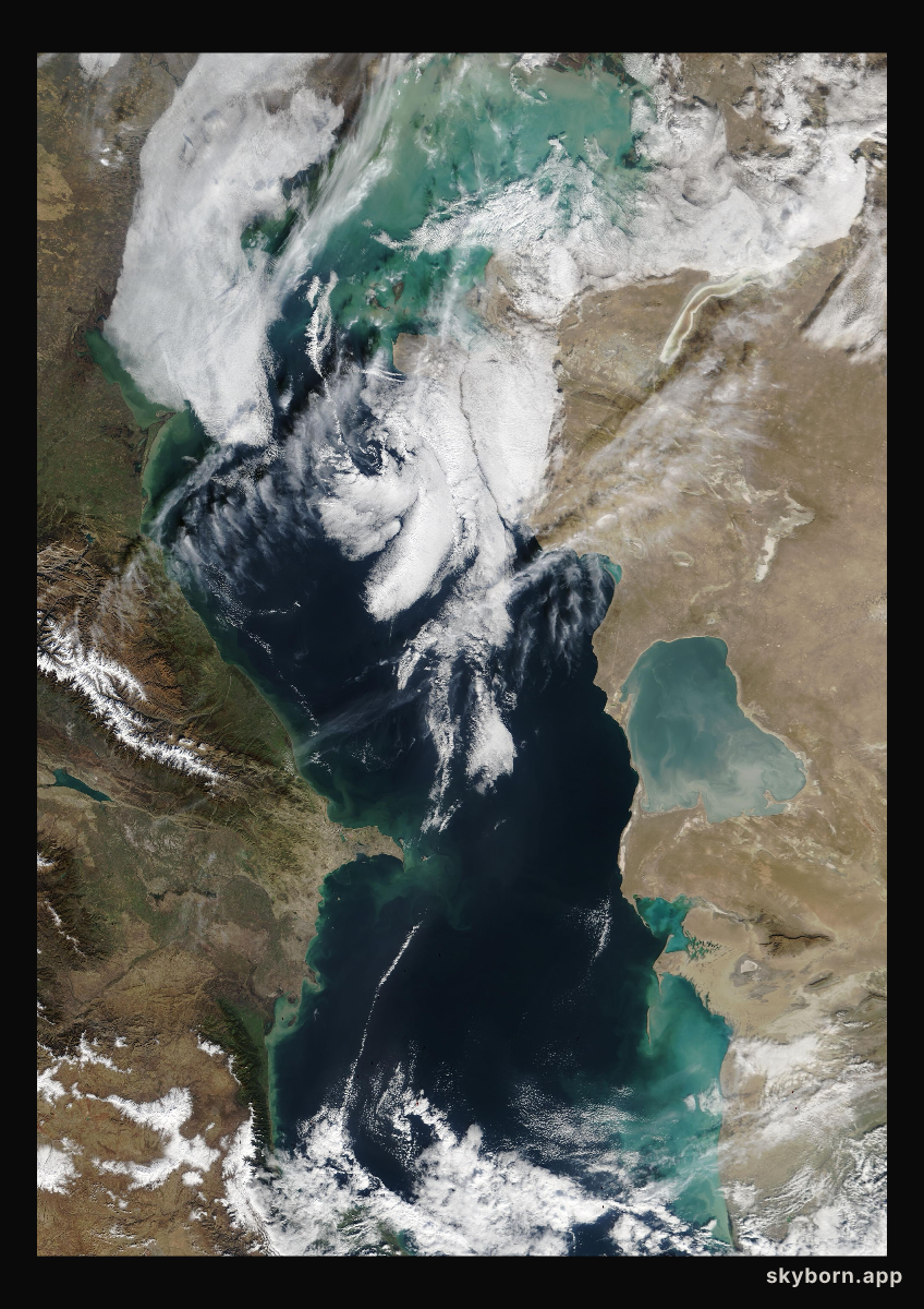 The Earth on 16 November 2002 · Caspian Sea