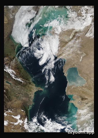 The Earth on 16 November 2002 · Caspian Sea