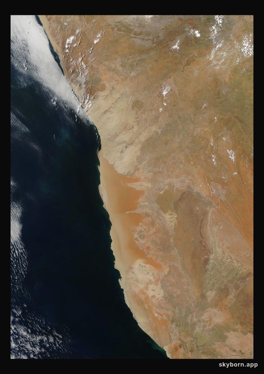 The Earth on 17 November 2002 · Namib Desert