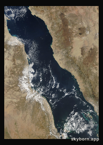 The Earth on 25 November 2002 · Red Sea