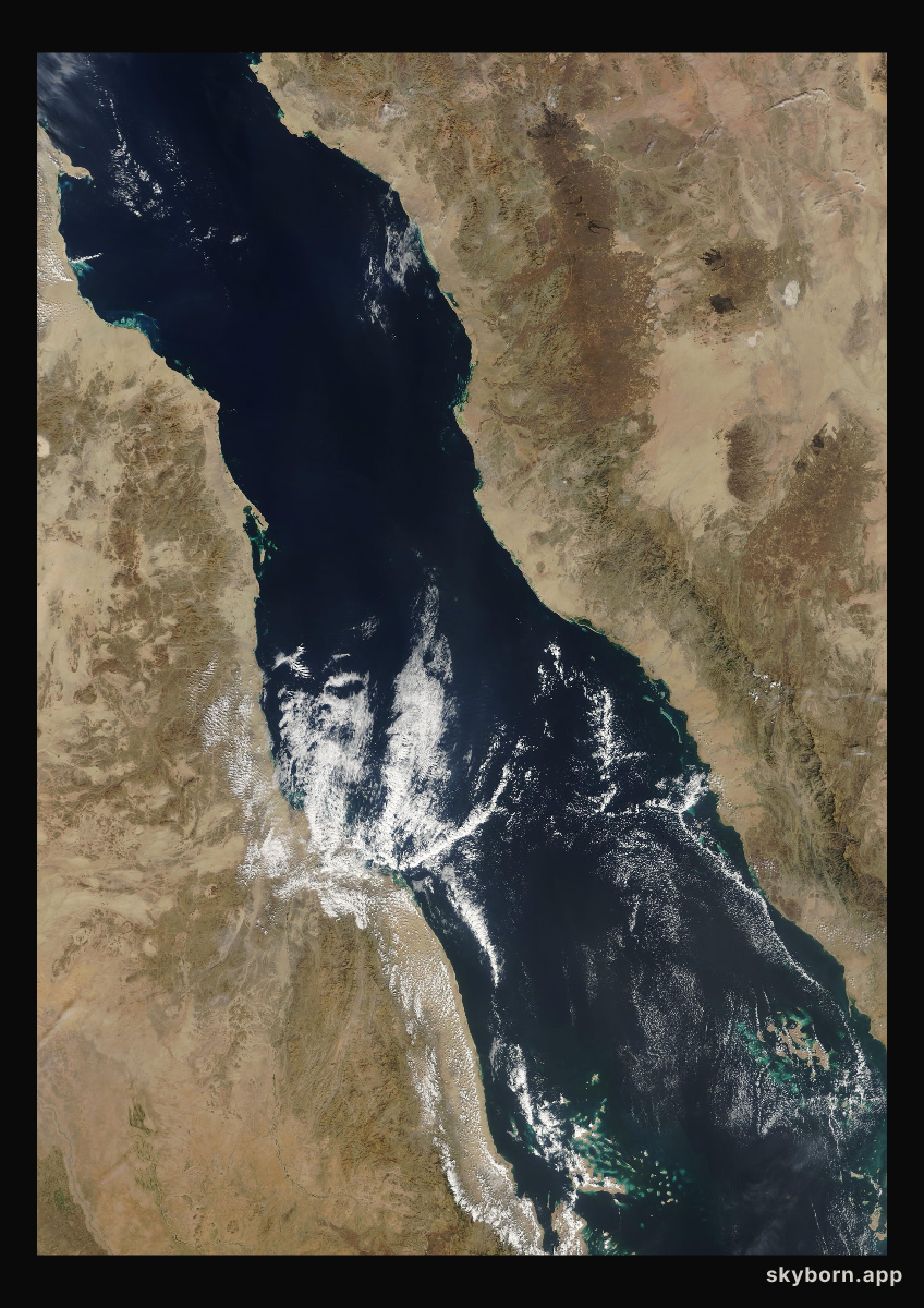 The Earth on 2 December 2002 · Red Sea