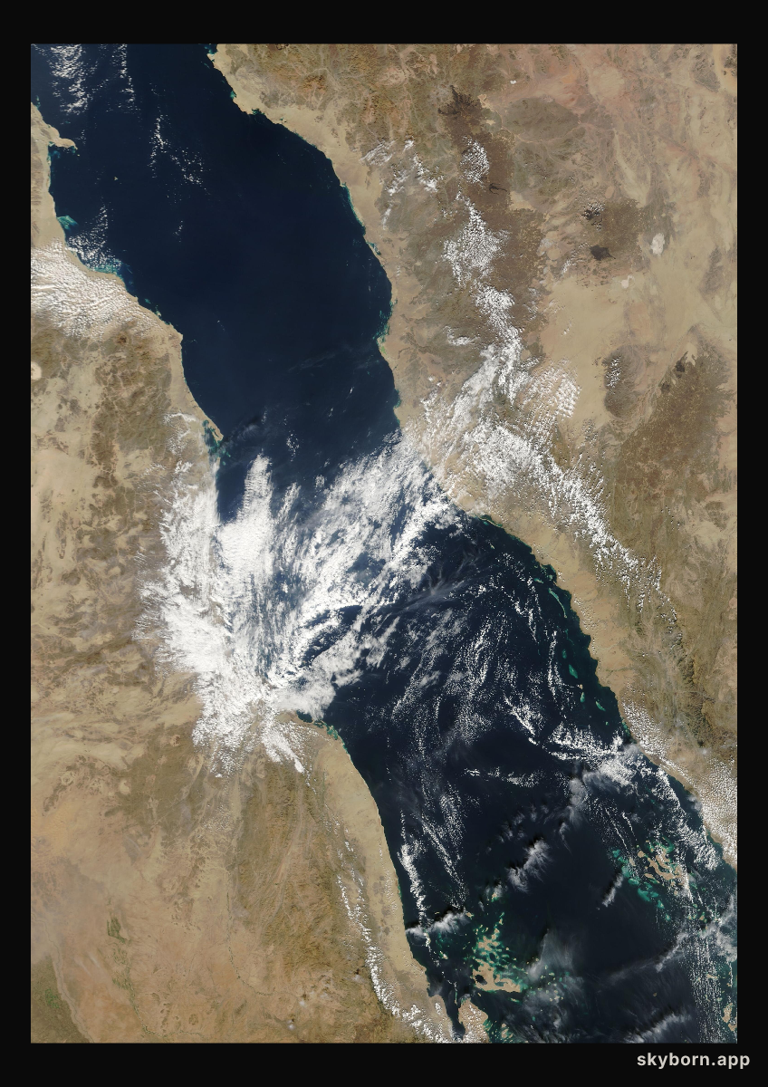 The Earth on 4 December 2002 · Red Sea