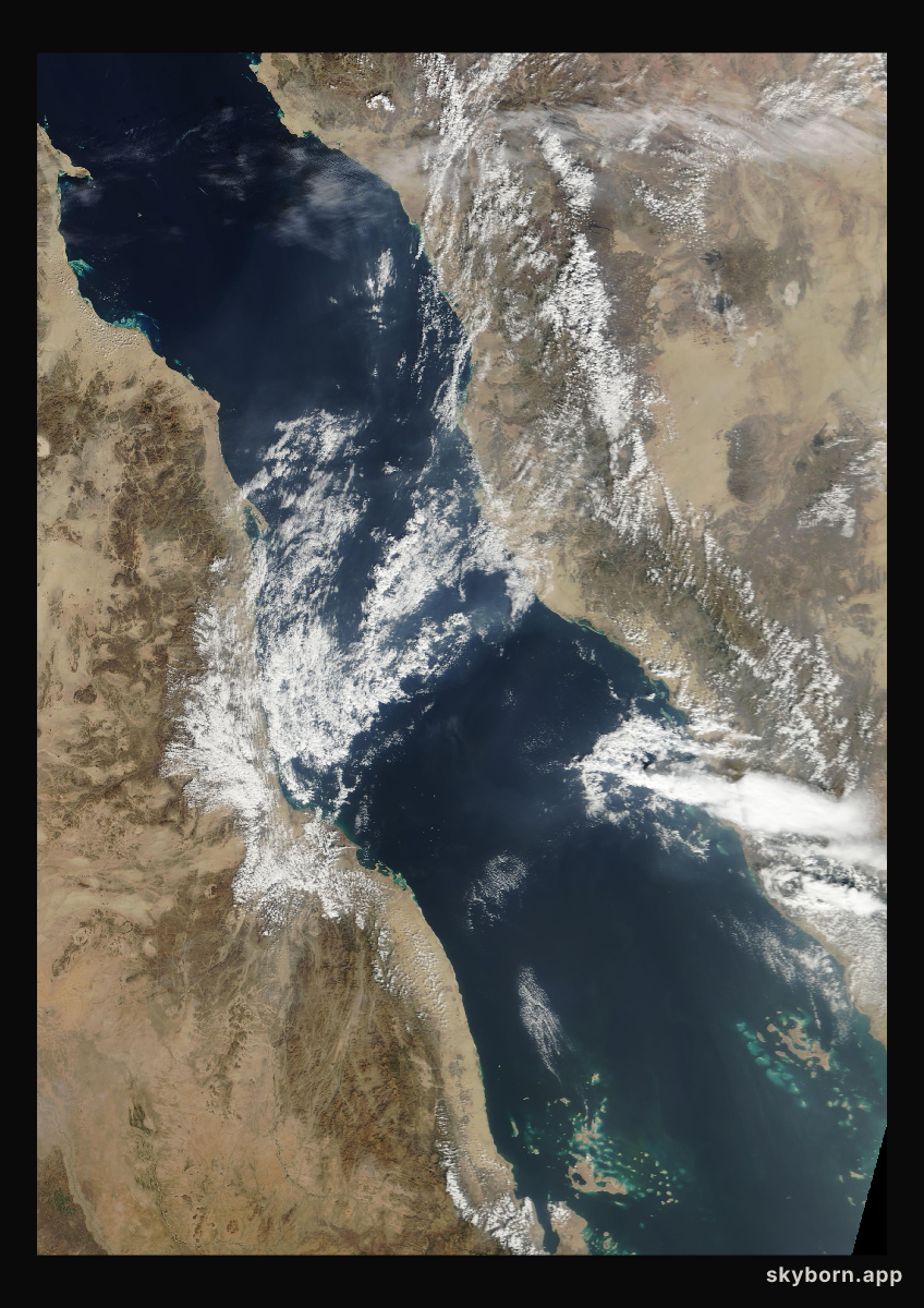 The Earth on 5 December 2002 · Red Sea