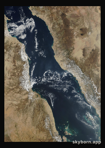 The Earth on 7 December 2002 · Red Sea