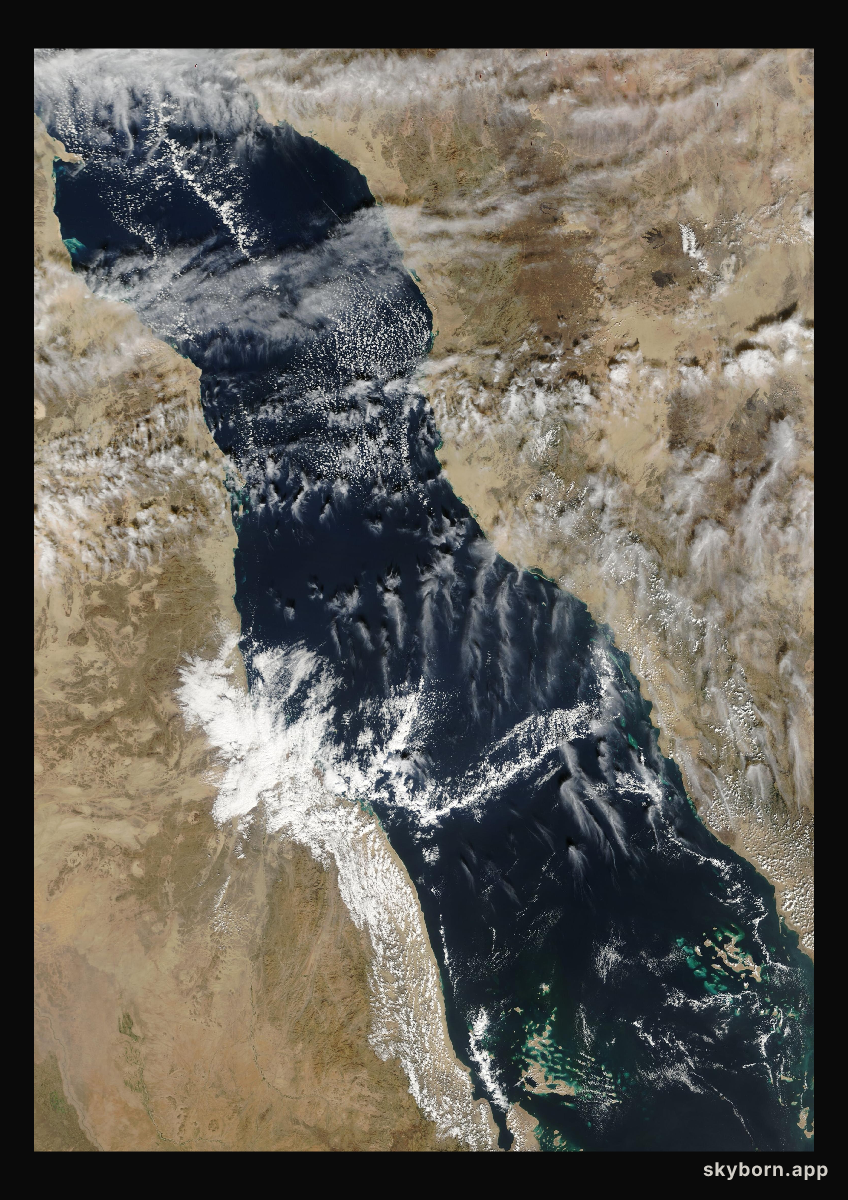 The Earth on 11 December 2002 · Red Sea