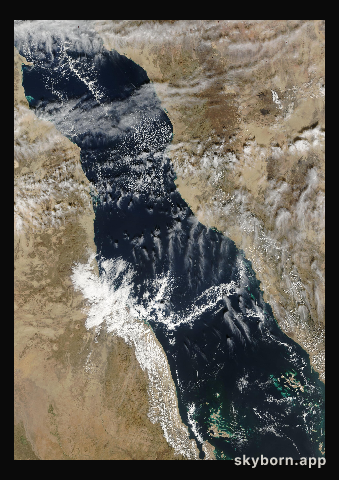 The Earth on 11 December 2002 · Red Sea