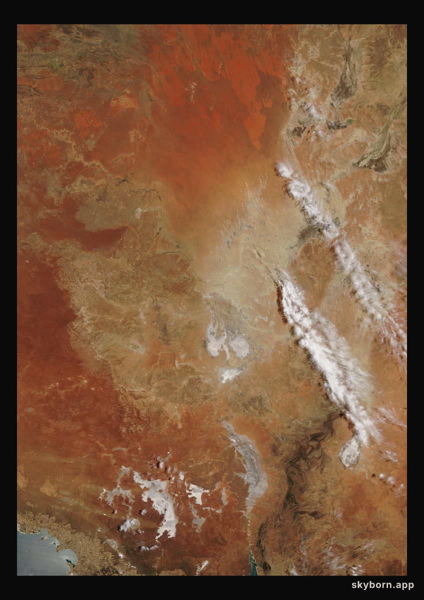 The Earth on 13 December 2002 · Lake Eyre, Australia