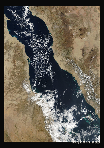 The Earth on 18 December 2002 · Red Sea
