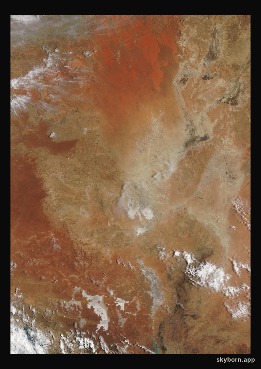 The Earth on 22 December 2002 · Lake Eyre, Australia