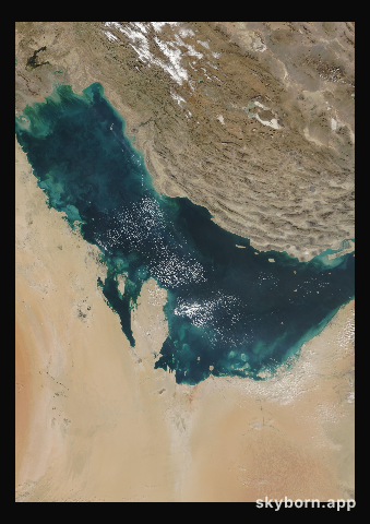 The Earth on 29 December 2002 · Persian Gulf
